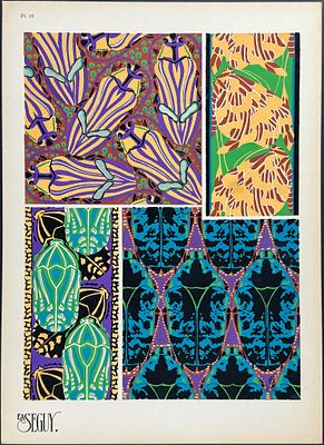 Seguy Pattern Lot 67277 - Seguy - Design or Motif of Insects. 18 | Trillium Rare Prints