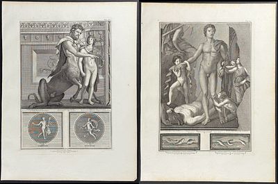 Lot 80067 - Bayardi after Paderni - 6 Relief or Vignette Engravings ...