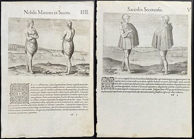 De Bry - Pair of Engravings of Scenes in Virginia. Included in this lot: Virginia - One of the 