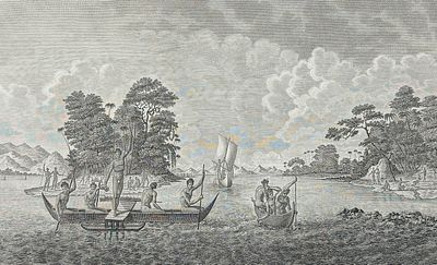 La Perouse - View of the Admiralty Islnds (Vue des Iles de l'Amiraute). 2. This first edition 