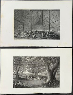Wilkes - 5 Scenic Engravings. Included in this lot: Interior of Mariapa, Drummonds Cocoanut 