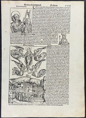 Schedel, pub. 1493 - The Assumption of St. Mary Magdalene, St. Luke the Evangelist, Persecution 
