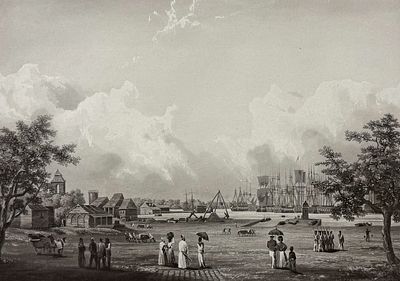 Laplace - Port-Louis, Ile-de-France [Port-Louis a l'Ile de France]. 7. This historic engraving 