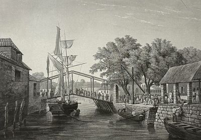 Laplace - Landing at Malacca [Debarcadere de Malacca]. 23. This historic engraving is from 