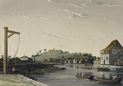 Laplace - Singapore [Singapour]. 28. This historic engraving is from Cyrille Pierre Theodore 