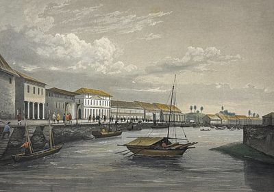 Laplace - Port of Singapore [Port de Singapour]. 27. This historic engraving is from Cyrille 