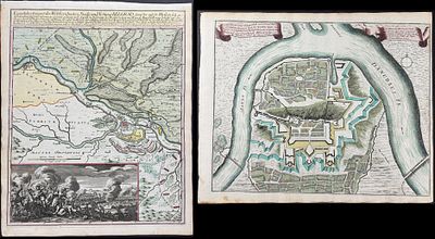 Kohler & Weigel - Pair of Maps of Belgrade, Serbia. Included in this lot: Map of Belgrade 
