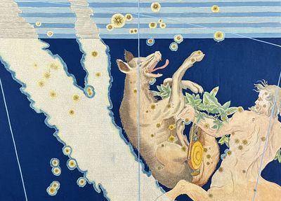 Bayer - Constellation: Lupus, the Wolf. Perhaps the most influential book in celestial maps