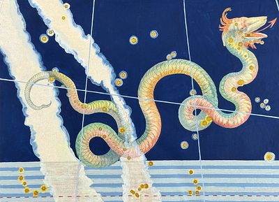 Bayer - Constellation: Serpens, the Serpent. Perhaps the most influential book in celestial maps