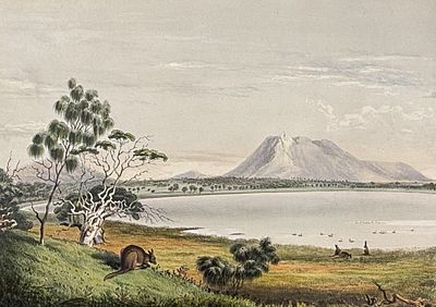 Angas, Australia - Waungerri Lake and the Marble Range, Westward of Port Lincoln (Kangaroo