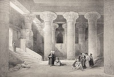 David Roberts - Temple at Esneh. David Roberts' most famous work, The Holy Land, Syria, Idumea