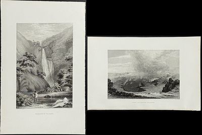 Wilkes - Pair of Hawaii or Sandwich Island Engravings. Included in this lot: View of Crater