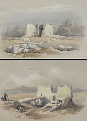 David Roberts,, Royal Sub. Ed. - 4 Lithographs of Nubia. Included in this lot: Temple of Tafa