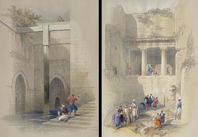 David Roberts,, Royal Sub. Ed. - Pair of Lithographs of. Included in this lot: The Nilometer on