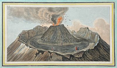 Hamilton & Fabris - Interior View of the Crater of Mount Vesuvius, as it was before the great