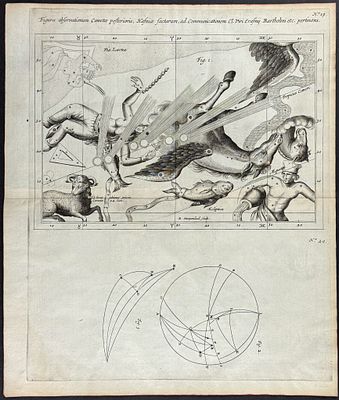 Lubieniecki - Comets, Constellations, Celestial Chart [Figura observationum comete