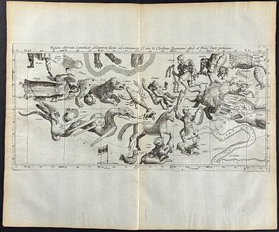 Lubieniecki - Comets, Constellations, Celestial Chart [Figura observat. Cometicar Hanoverae