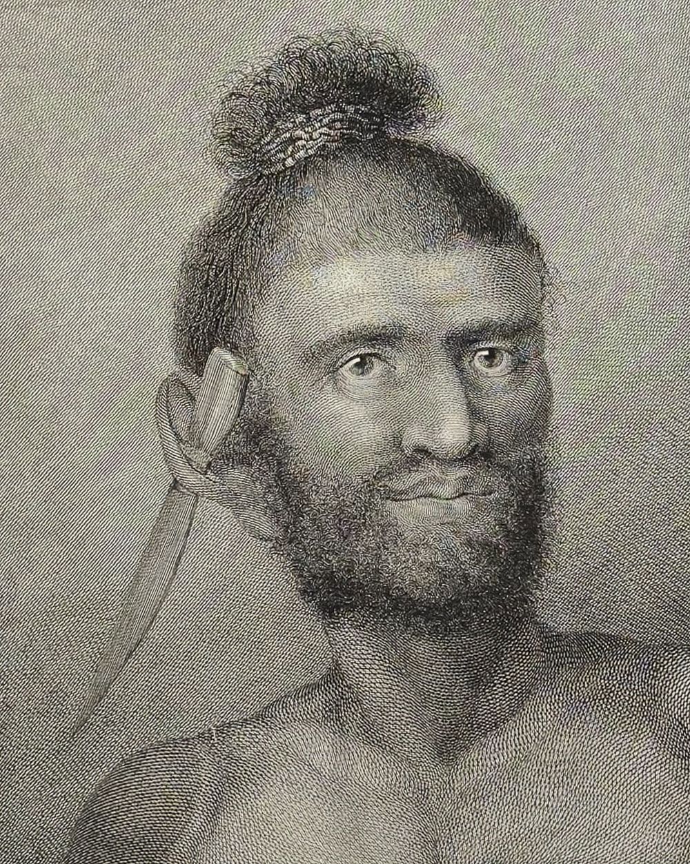 Captain Cook - A Man of Mangea. 11. This fascinating folio engraving is from Captain James Cook 