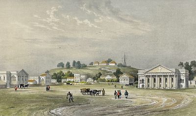 Vaillant - View of Church in Singapore (Vue du Temple Protestant, in Sincapour). This fine folio 