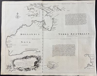 Harris - Map of the Southern Continent (Australia, New Holland). A Complete Map of the Southern 