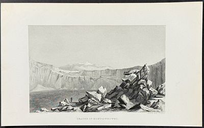 Wilkes - Crater of Moku-A-Weo-Weo (Mokuʻāweoweo, Hawaii). This historic engraving is from 