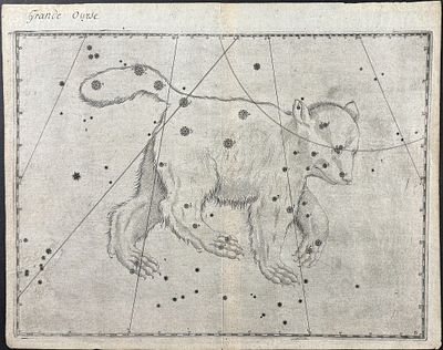 Bayer - Constellation Chart: Ursa Major (Bear). Perhaps the most influential book in celestial 