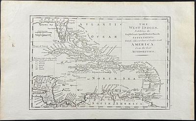 Bankes & Bowen - Map of the West Indies (part of Florida, Americas). This engraving is from 