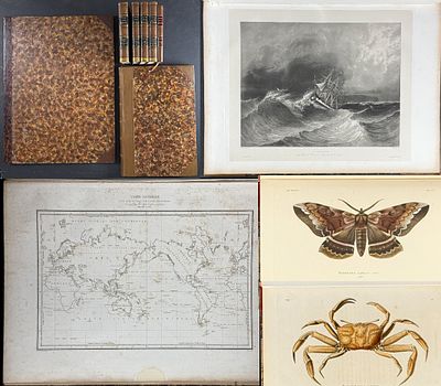 Laplace's Voyage autour du Monde.. - 7 Volumes with 116 Engravings (Complete First Edition). This 