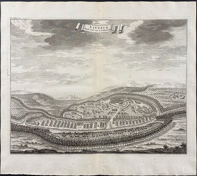 Valentijn - View of Longvek, Cambodia. This remarkable engraving is from Francois Valentijn's 