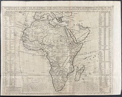 Chatelain - Map of Africa. This historic engraving is from Henri Abraham Chatelain's Atlas 