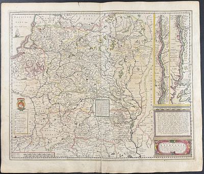 Jansson & Hondius, pub. 1656 - Map of Lithuania. This handsome, originally hand-colored map is 