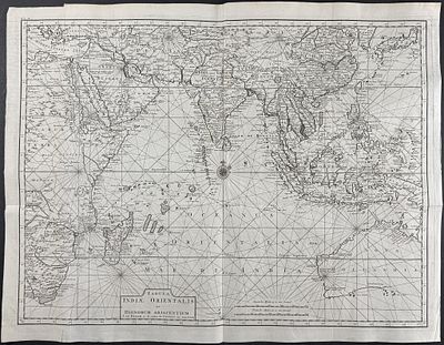 Valentijn - Chart of the Indian Ocean (Part of Africa, Asia, India, East Indies, New Holland 