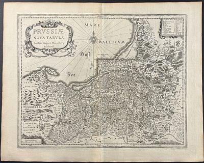 Blaeu - Map of Prussia. This historic map is from a composite atlas. It is from Willem Janszoon 