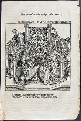 Schedel, pub. 1493 - Frederic III or Frederick the Fat, Holy Roman Emperor. This important and 