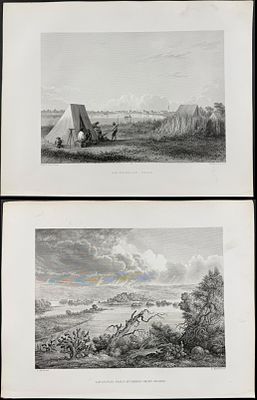 Wilkes - 5 Engravings of Texas & American Landscapes. Included in this lot: Brownsville, Texas 