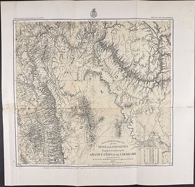 Emory - Map of the Grand Canyon Exploration. Full title: Grand Canyon Exploration: 'Map Showing 