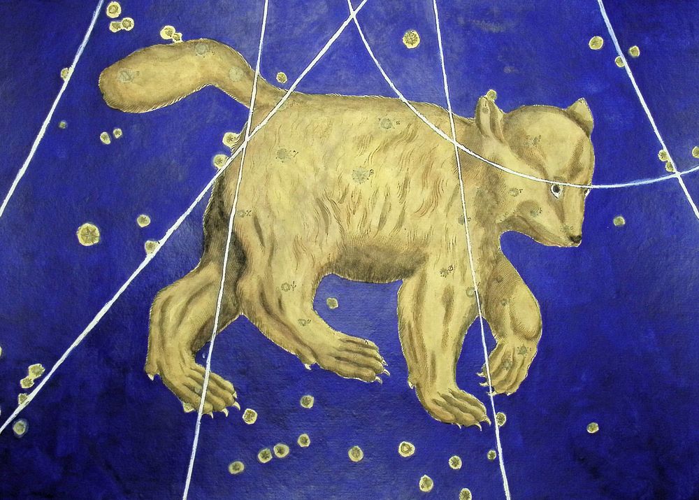 Bayer - Constellation or Star Chart of Ursa Major (Big Bear). Perhaps the most influential book 