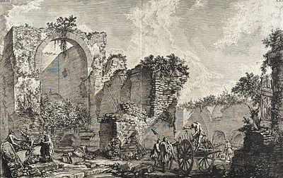 Piranesi - Veduta degli Avanzi delle Camere sepolcrali de'Liberti. 22. This outstanding folio 