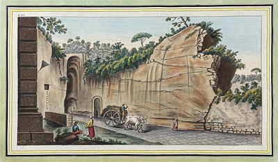 Hamilton & Fabris - Entrance of the Grotta of Pausilipo. 16. This sensational engraving is from 
