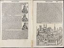 Schedel, pub. 1493 - View of Herbipolis (Wurzburg), Germany / Verso: View of Ferrara, Italy & Image - 1