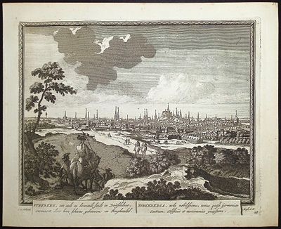 Schenck - View of Nuremberg, Germany (Nurenberg). 28. This historic engraved city or port view 