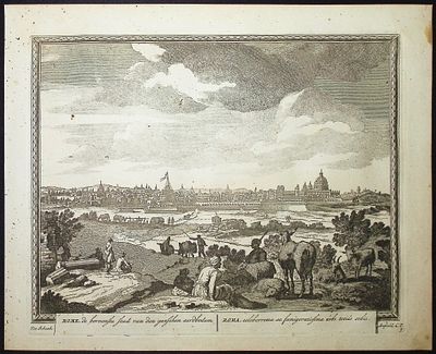 Schenck - View of Rome, Italy (Rome). 5. This historic engraved city or port view is from Pieter 