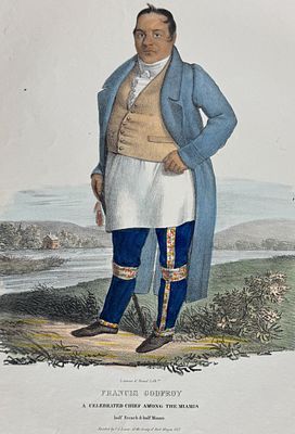 Lewis - Francis Godfroy, A Celebrated Chief among the Miamis, half French and half Miami. This 