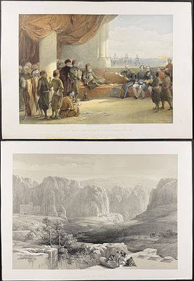 David Roberts - 5 Lithographs from Holy Land, Syria, Idumea, Arabia, Egypt, & Nubia. Included in 