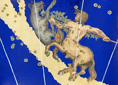 Bayer - Constellation or Star Chart of Centaur. Perhaps the most influential book in celestial 