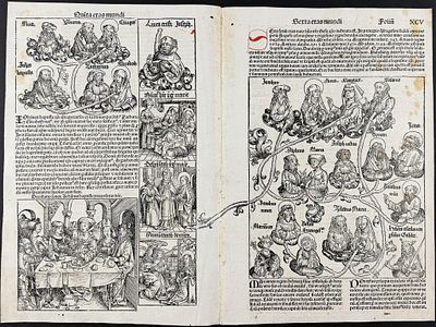 Schedel, pub. 1493 - Herodias with the head of John the Baptist, Biblical Scenes, Family 