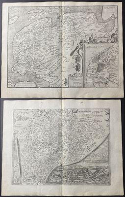 Ortelius - 9 Maps of Germany, Austria, & Switzerland. Included in this lot: Map of Frisia 