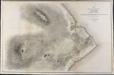 Wilkes - Map of the Hawaiian Group or Sandwich Islands. This historic engraving is from Charles 
