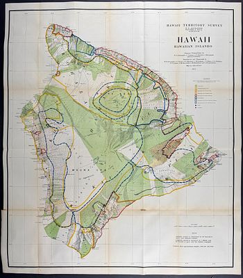 Donn - Map of Hawaii (Hawaii Territory Survey 1901) [Sandwich Islands]. This is the first 