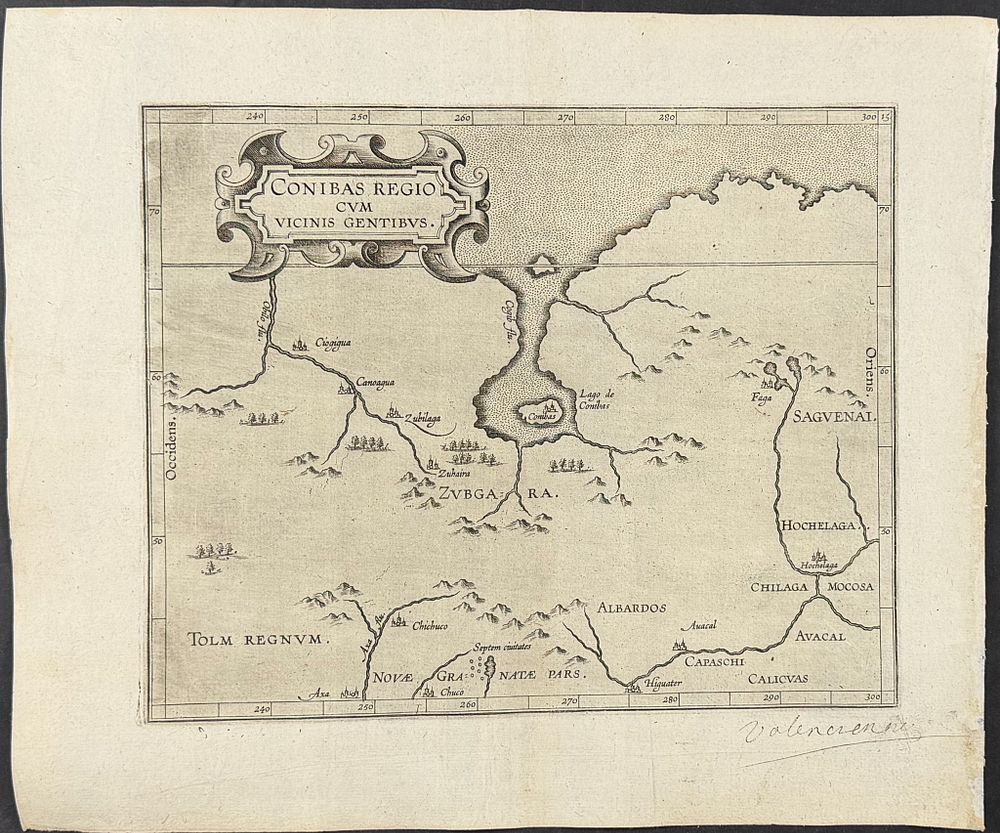 Wytfliet, pub. 1597 - Map of North America (Speculated Map with part of Canada, Midwest, Great 